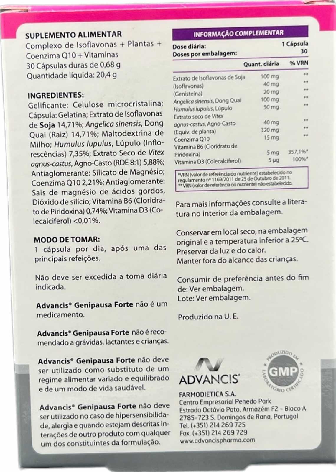 Advancis Genipause Forte 30 cápsulas