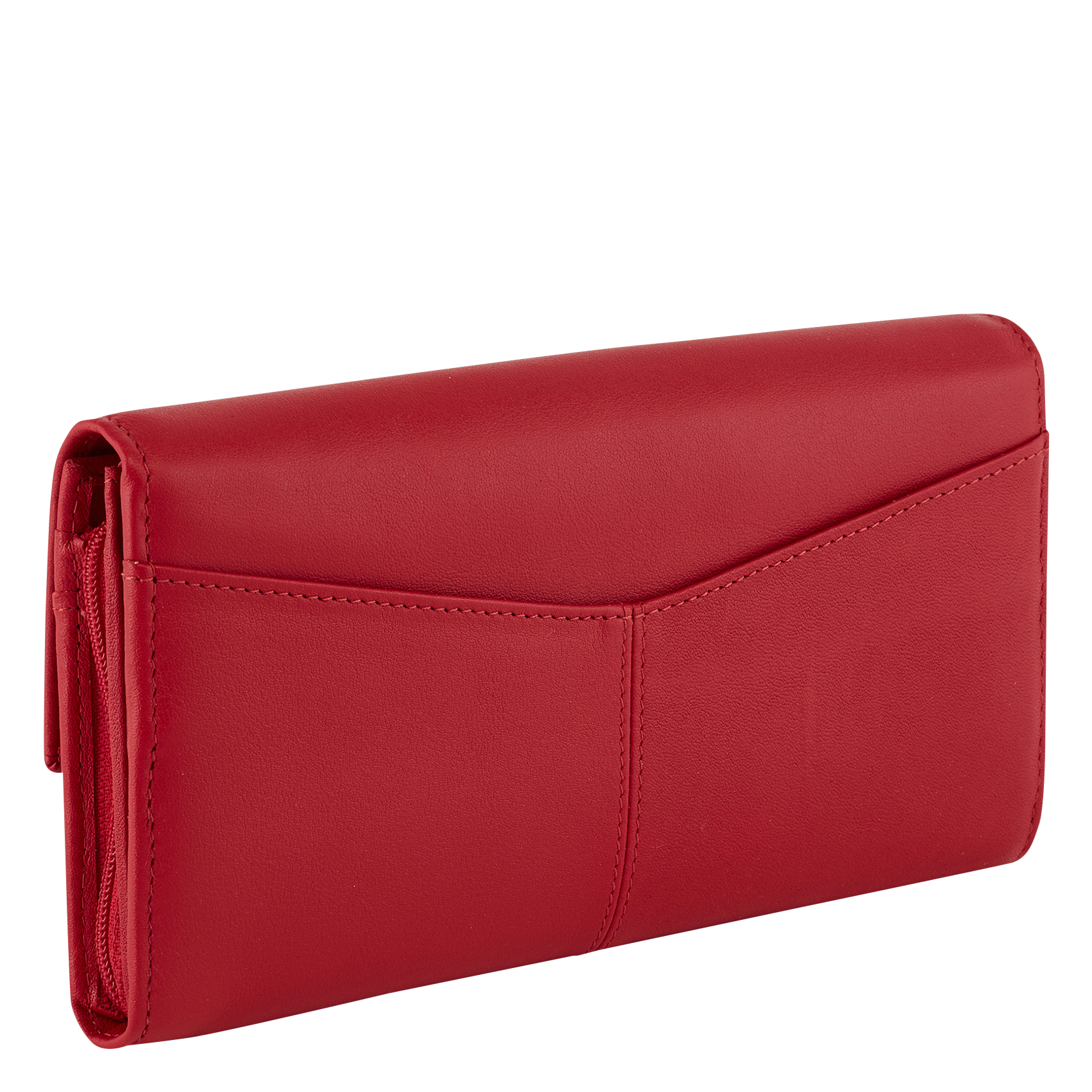 CHARLOTTE - Pochette fantaisie en cuir| Rouge