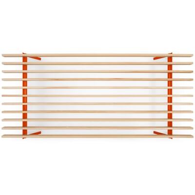 Bett Simplon - 90 cm, RAL 2001 Rotorange