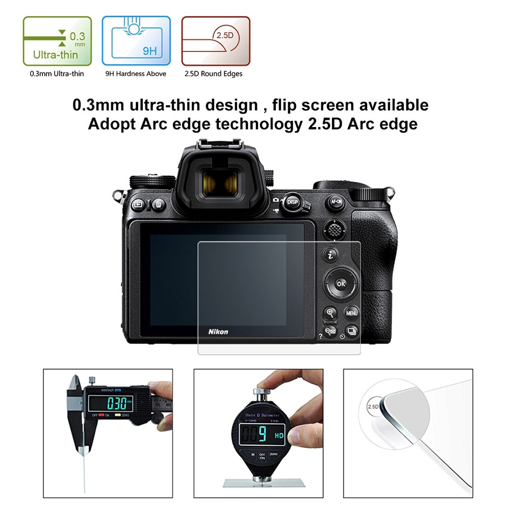 Nikon Z7 / Z6 Digitalkamera Panzer Glas Display