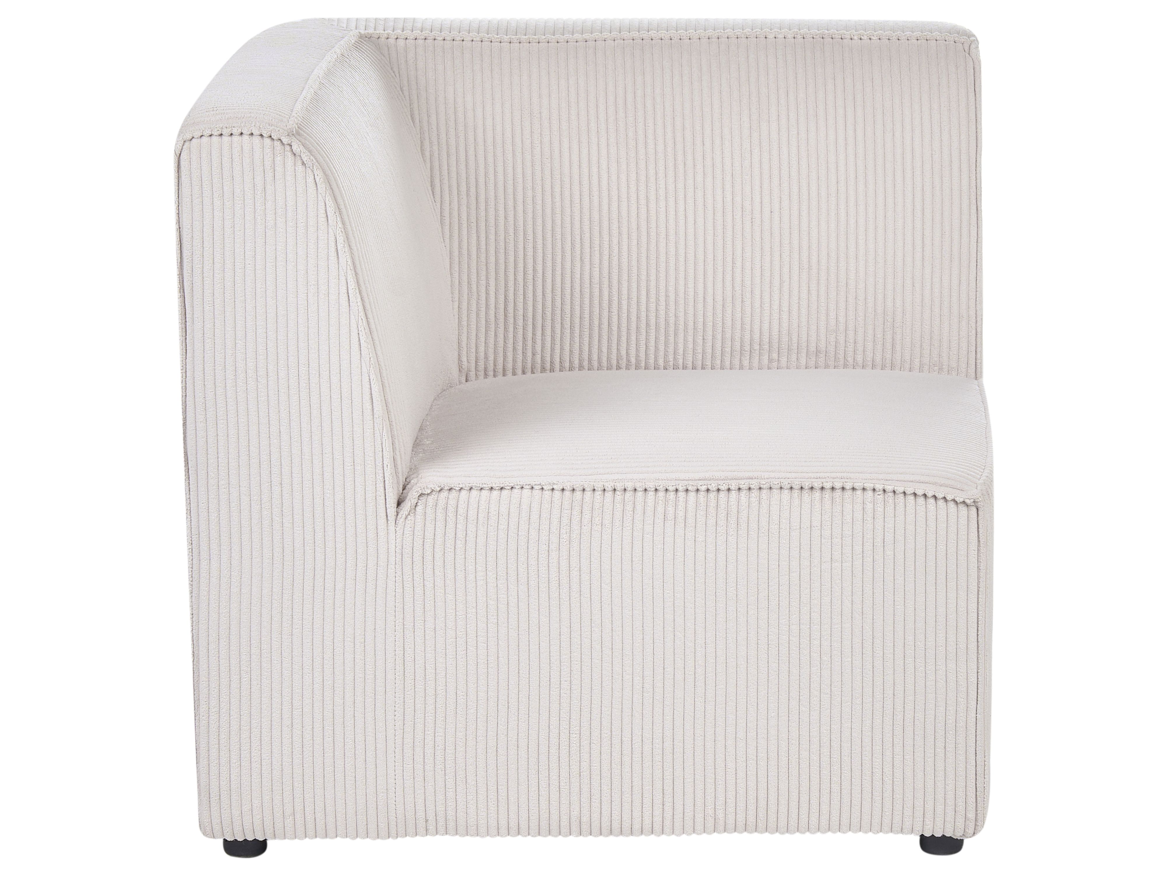 Modulaire hoekbank 4-zits LEMVIG Corduroy Beige rechtszijdig