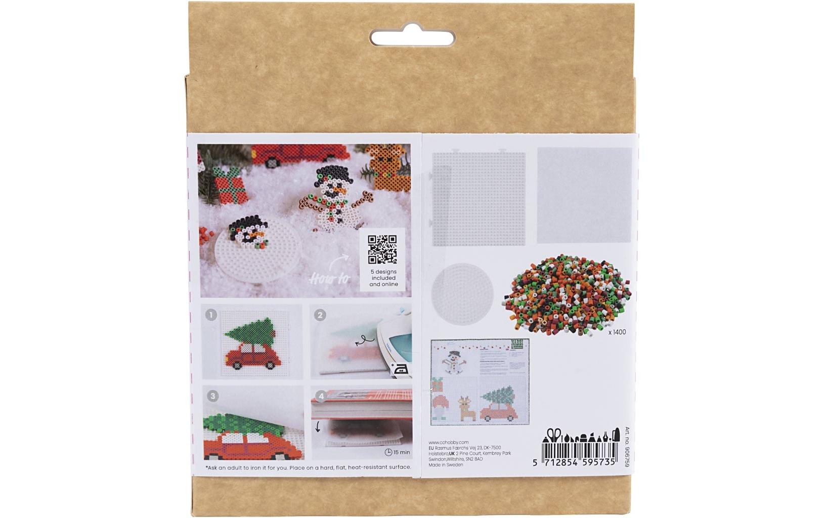 Bio Bügelperlen mit 5 WeihnachtsmotivenBügelperlen mit Weihnachtsmotiven