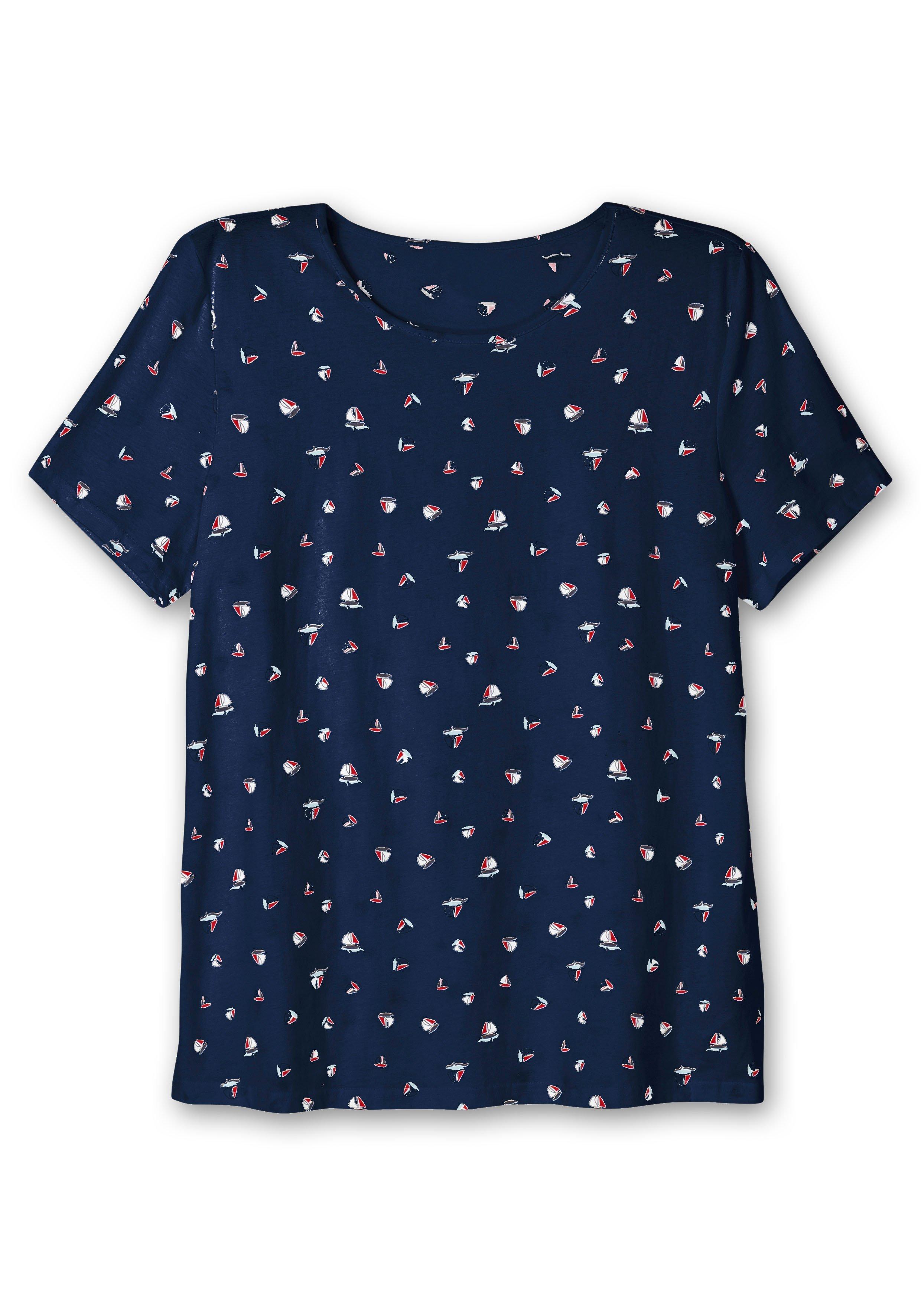 Shirt mit Minimal-Alloverprint