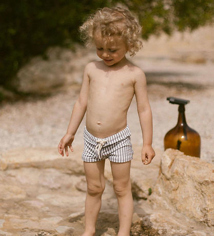 Lil Atelier Bådeshorts - NmmFarrow Swim Tights - Sølver Filigree
