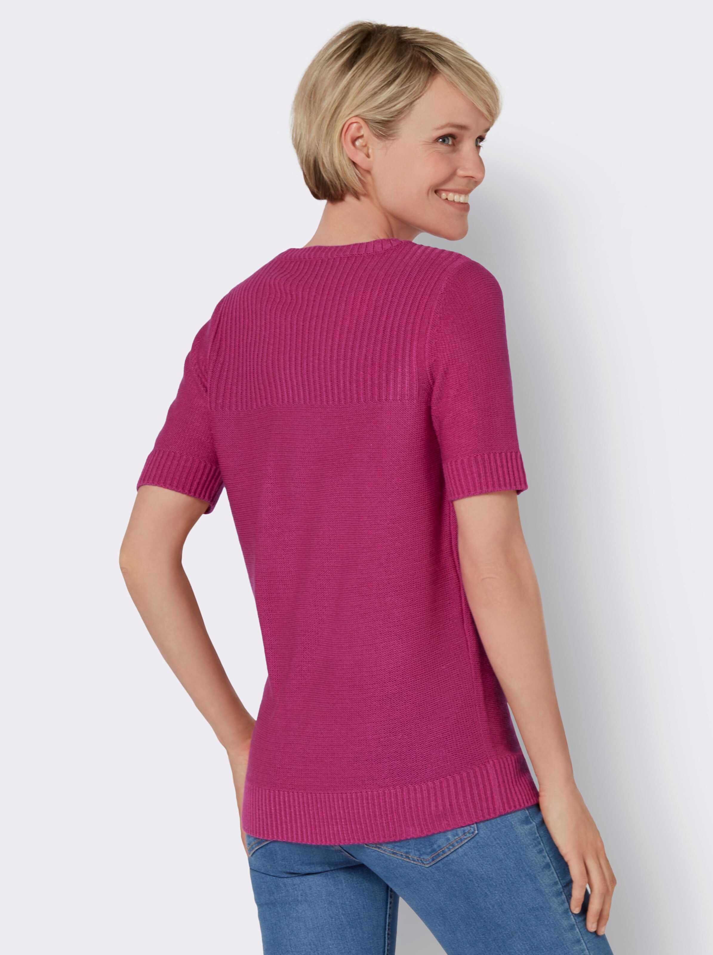 Kurzarmpullover