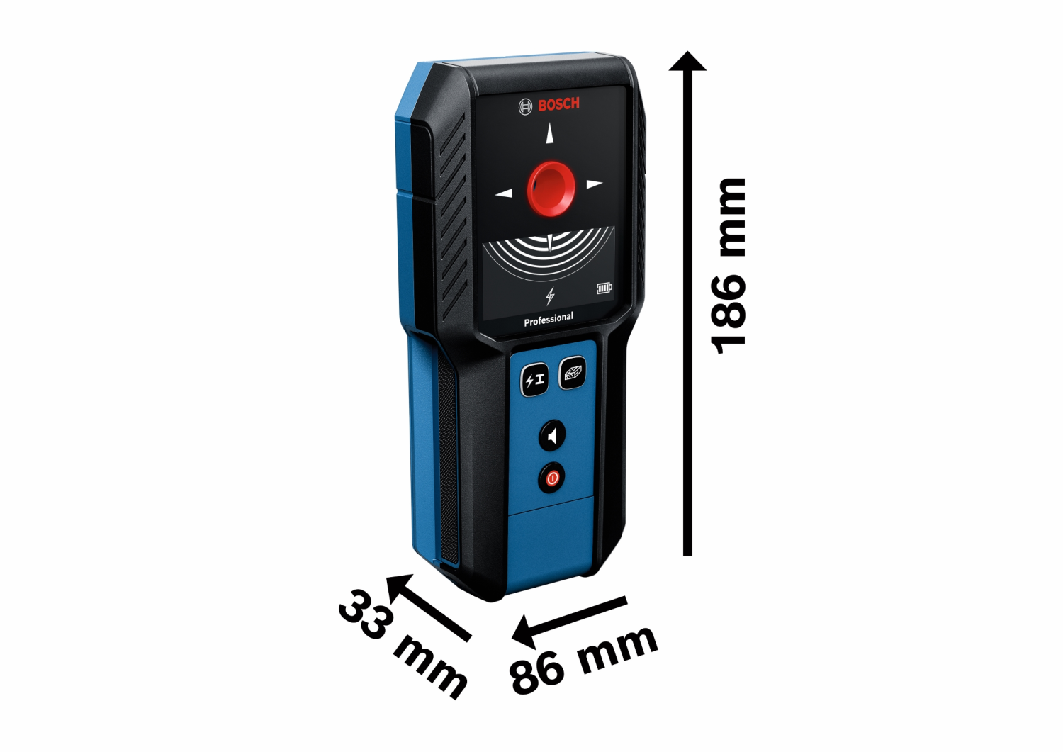 Bosch GMS 120-27 Multidetector/Leidingzoeker in tas - tot 120mm - IP54