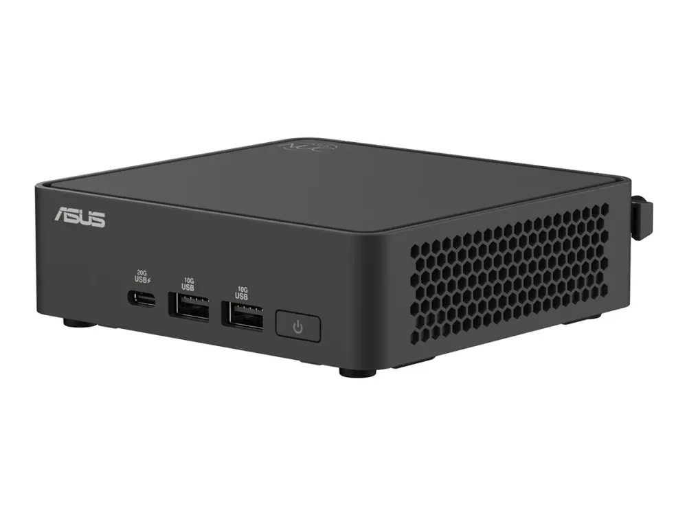 ASUS NUC 15 Pro Slim Kit RNUC15CRKC500002 - Barebone - mini PC 1 x Core 5 210H / op til 4.8 GHz - RAM 0 GB - Intel Graphics - IEEE 802.11ax (Wi-Fi 6), IEEE 802.11be (Wi-Fi 7), Bluetooth 5.4, Gigabit Ethernet, 2.5 Gigabit Ethernet - sort