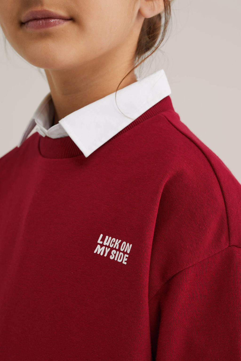 WE Fashion sweater rood