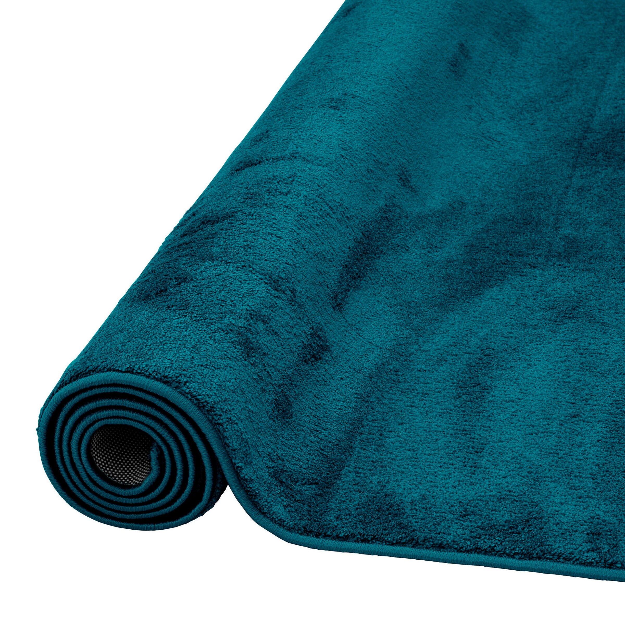 Pergamon Hochflor Langflor Teppich Super Soft Melia Kids Blau - 80x150 cm