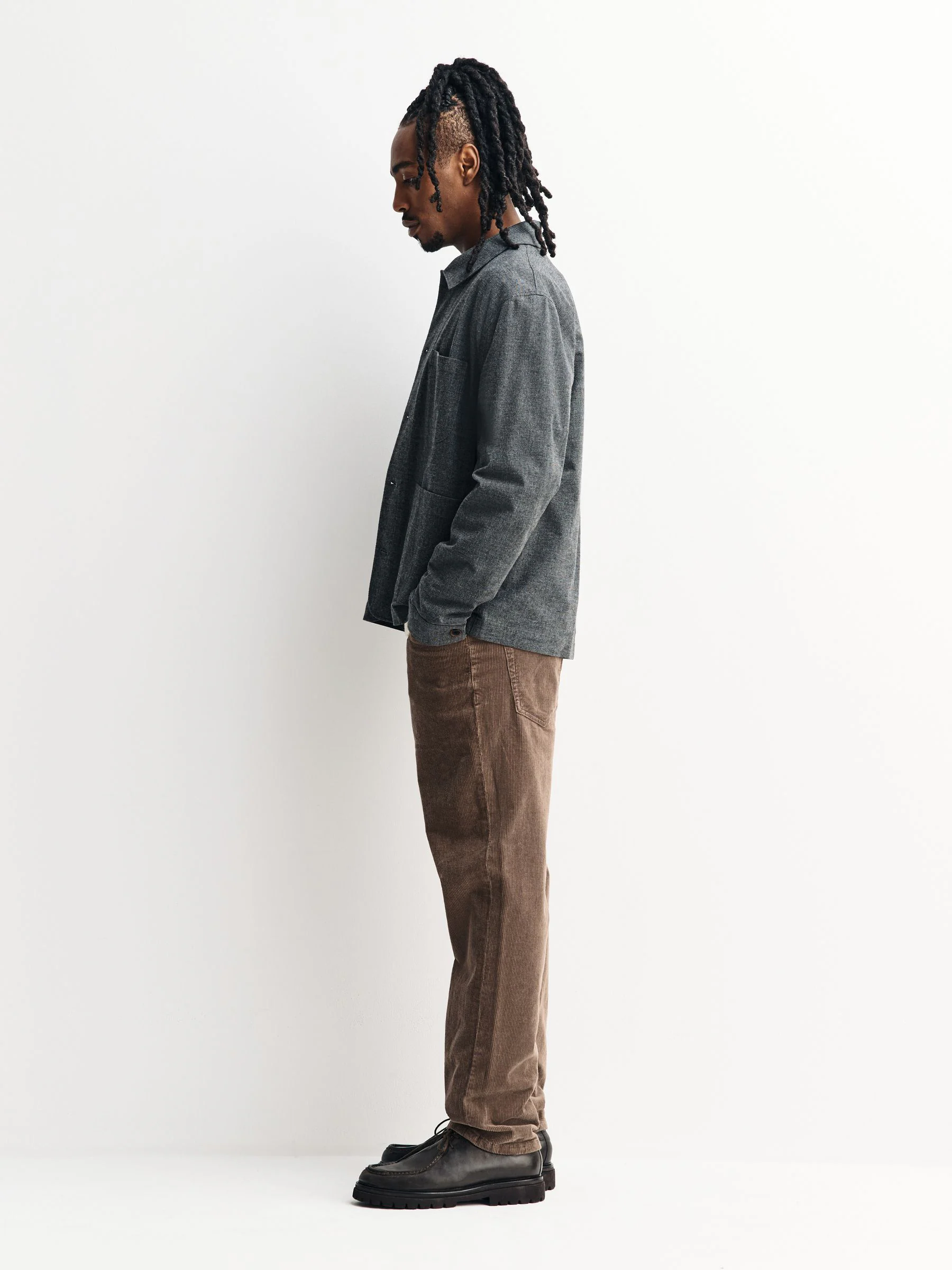 Paddenstoelbruin - Corduroy 5 Pocket Stretch Trousers