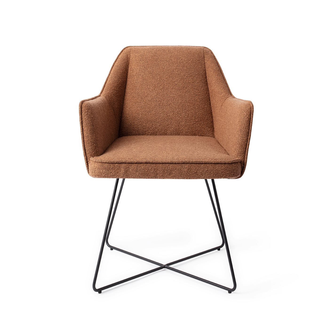 Tome Cinnamon Bun Eetkamerstoel - Cross Black