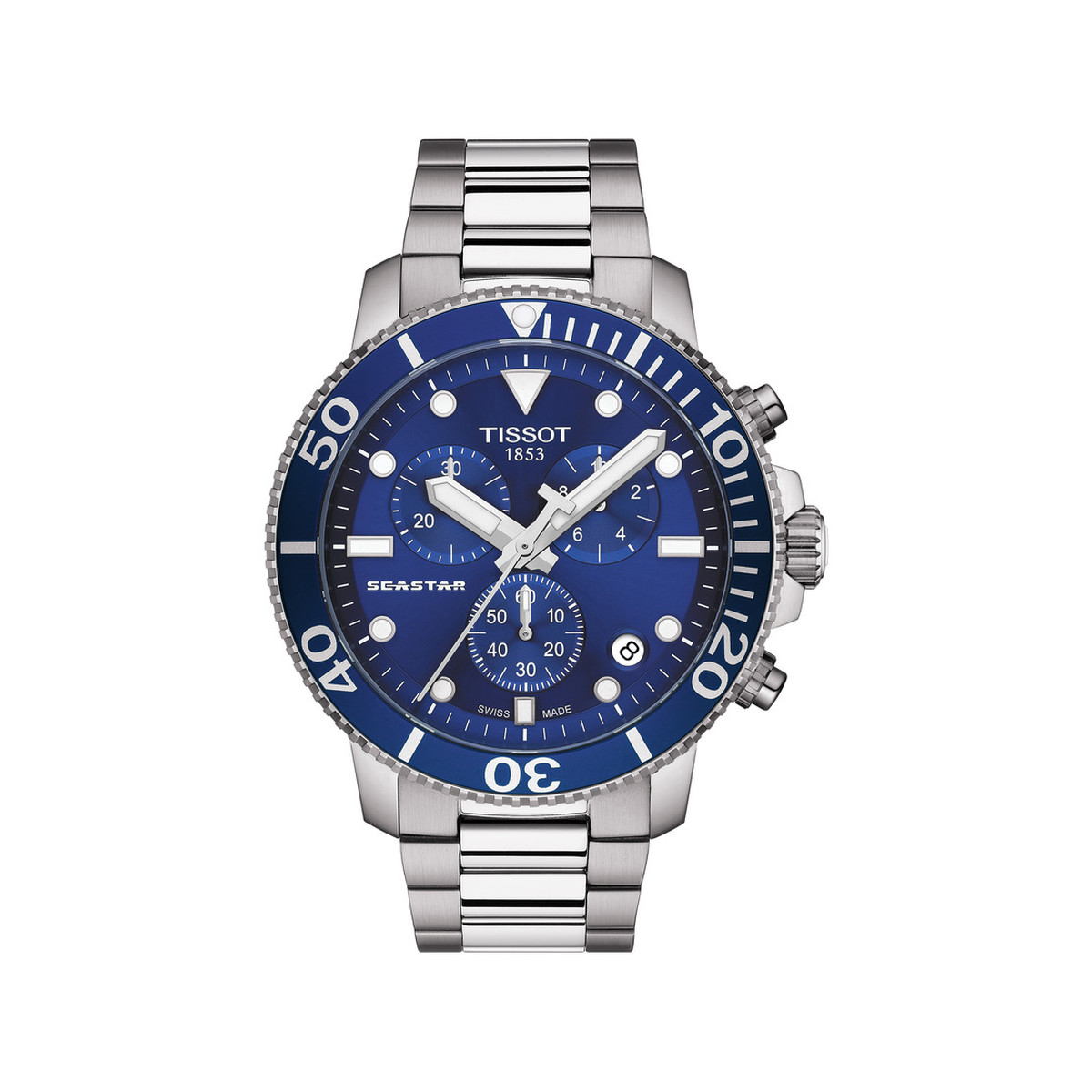 Montre Tissot homme chronographe acier