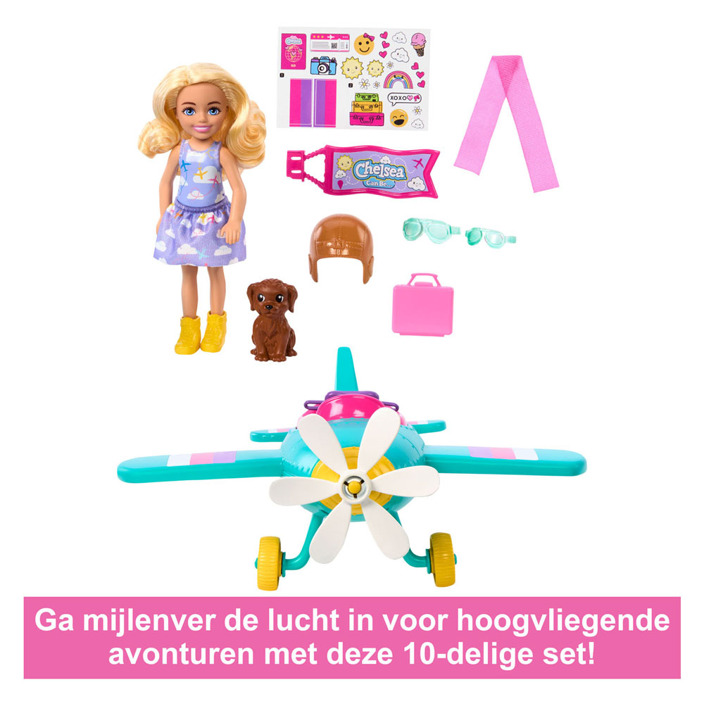 Barbie Chelsea Modepop met Vliegtuig