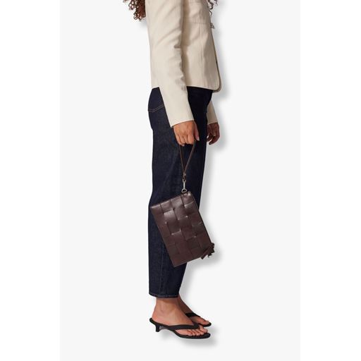 Adax Lena Clutch, Dark Brown