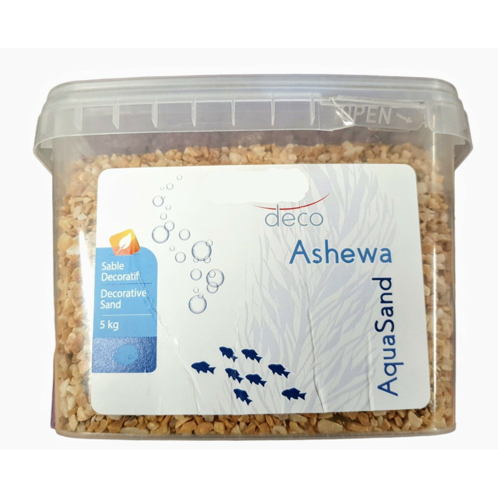 Gravier décoratif 2-3 mm jaune ashewa aquasand 5 kg pour aquarium