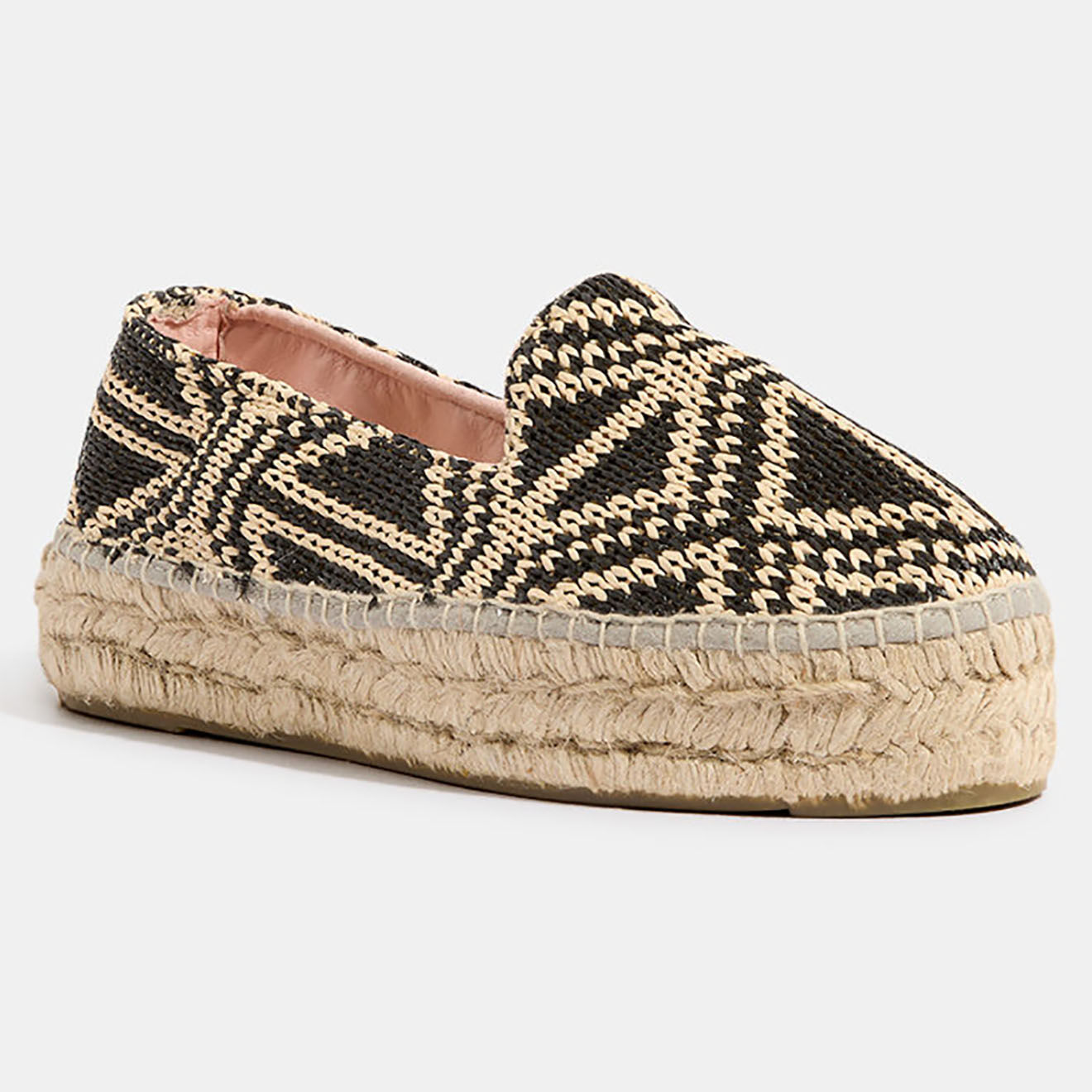 Manebi Espadrilles Double Sole beige/noir