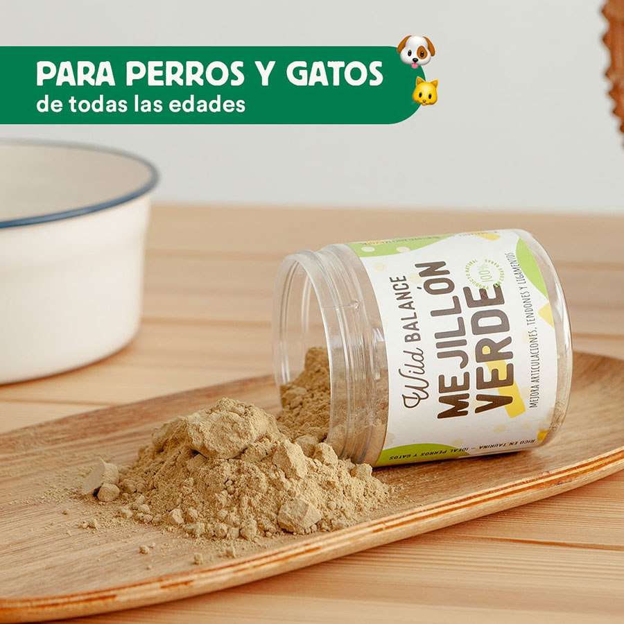 Suplemento de mexilhão verde liofilizado para animais de estimação