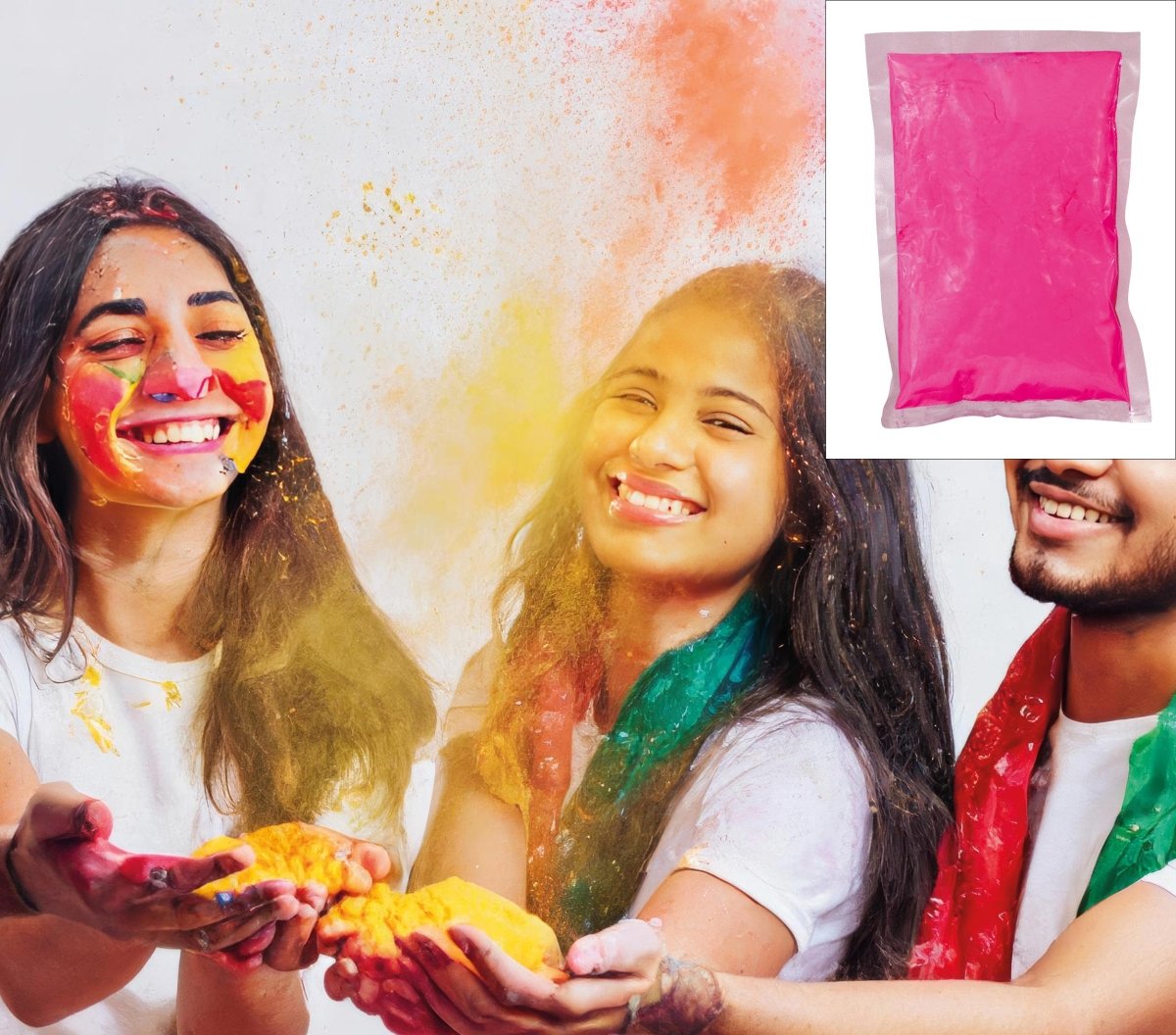 Roze Holi Poeder 200gr
