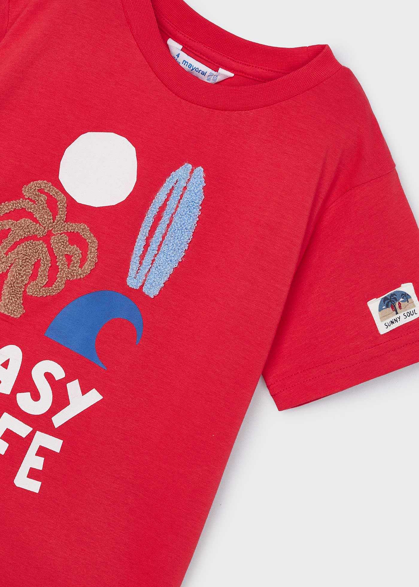 Camiseta Better Cotton de ajuste confortável para meninos, estampa Melancia.