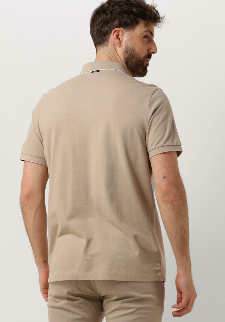 VANGUARD beige vanguard polo short sleeve polo pique waffle structure