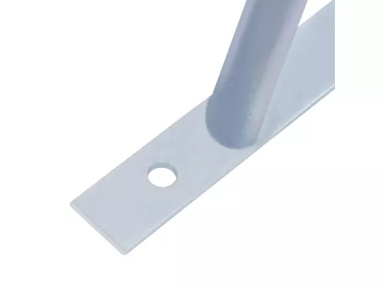 Supports pour poteau de clôture 3 pcs Acier galvanisé