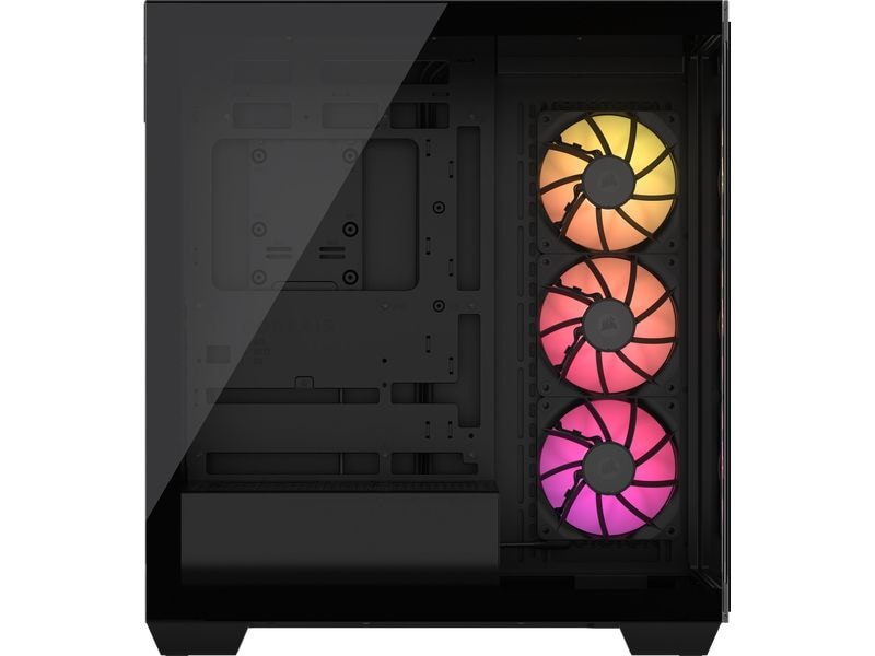 Corsair PC-Gehäuse iCue Link 3500X RGB TG Schwarz Mid-Tower PC-Case mit atemberaubender Ästhetik, geräumigem Innenraum und vorinstallierten iCue Link Lüftern und iCue Link System Hub