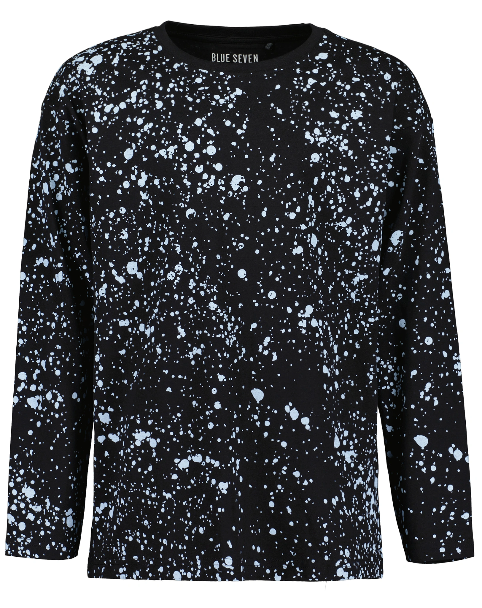Langarmshirt SPLASH in schwarz