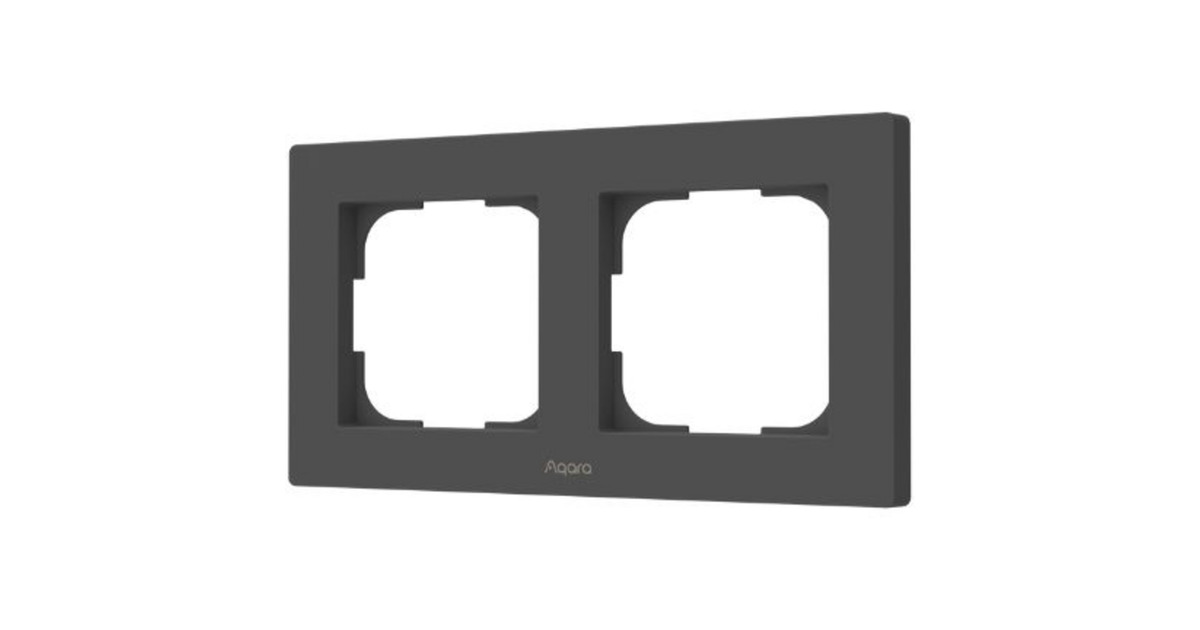 AqaraSwitch Frame H2 EU 2-gang frontje  (Grijs)