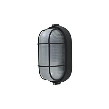KARWEI buitenlamp bull-eye Tom zwart met raster