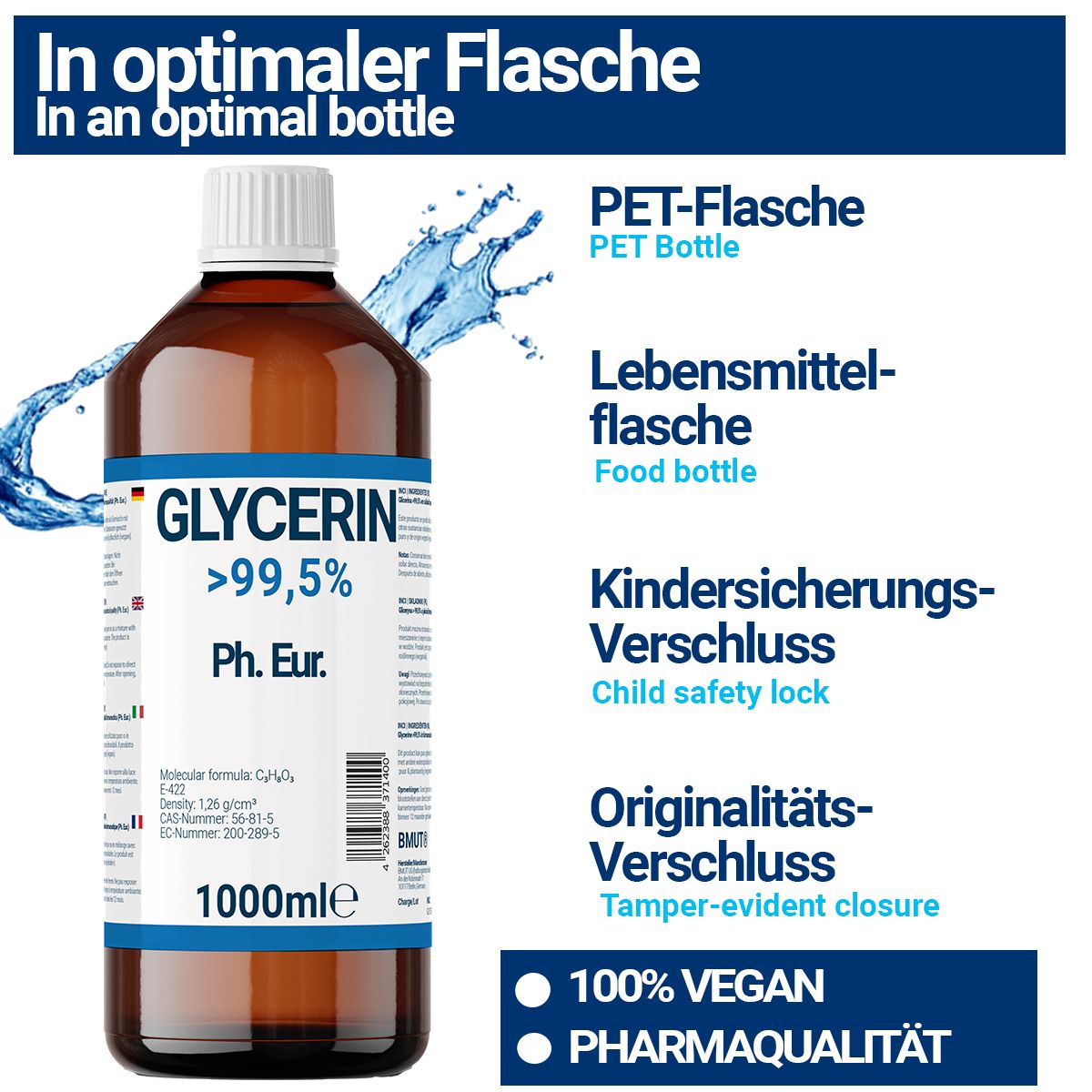 BMUT Glycerin (1,25kg) in Pharmaqualität