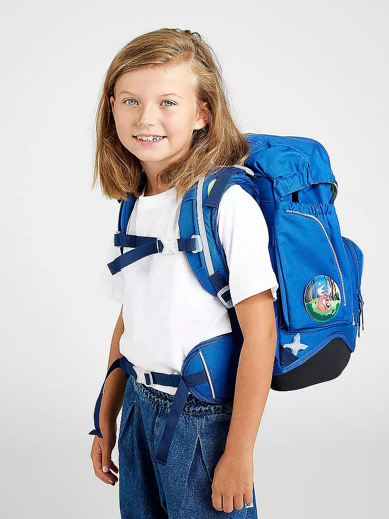 ERGOBAG Schultaschen-Set 6-tlg. Pack - WaldmonstBär blau