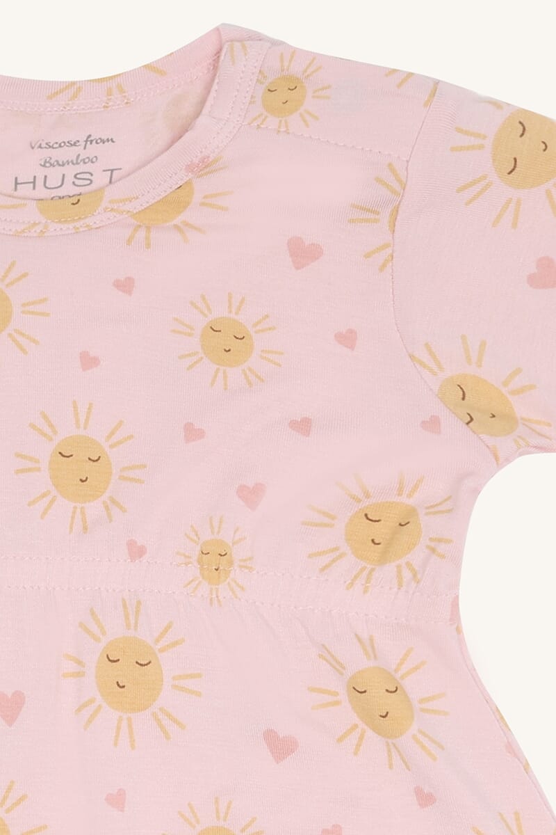 Milu Heldrakt Monkey Sun chalk pink - Hust & Claire - Rumpetroll