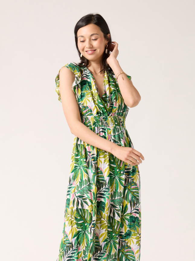 Robe longue dos ouvert