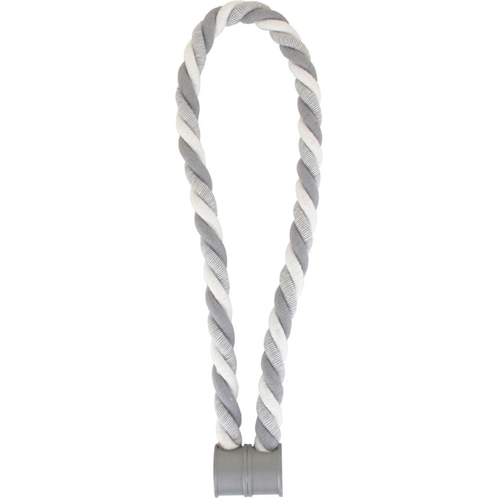 Embrasse aimantée textile SAVOIA gris