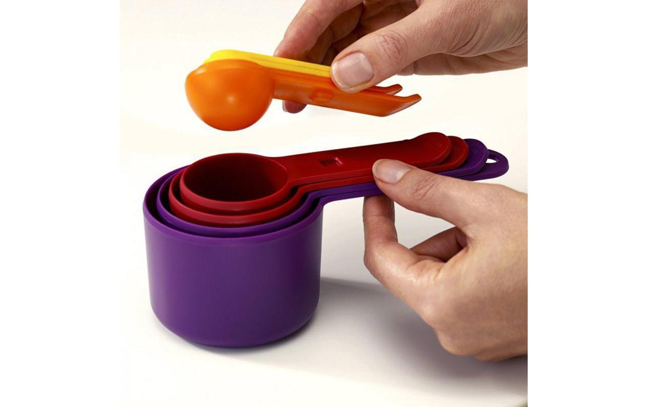 Messlöffel Nest 8 Stück, Gelb/Orange/Rot/Violett8-teiliges Messlöffel-Set