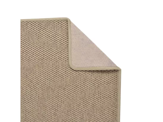 Tapis de couloir aspect sisal sable 80x400 cm