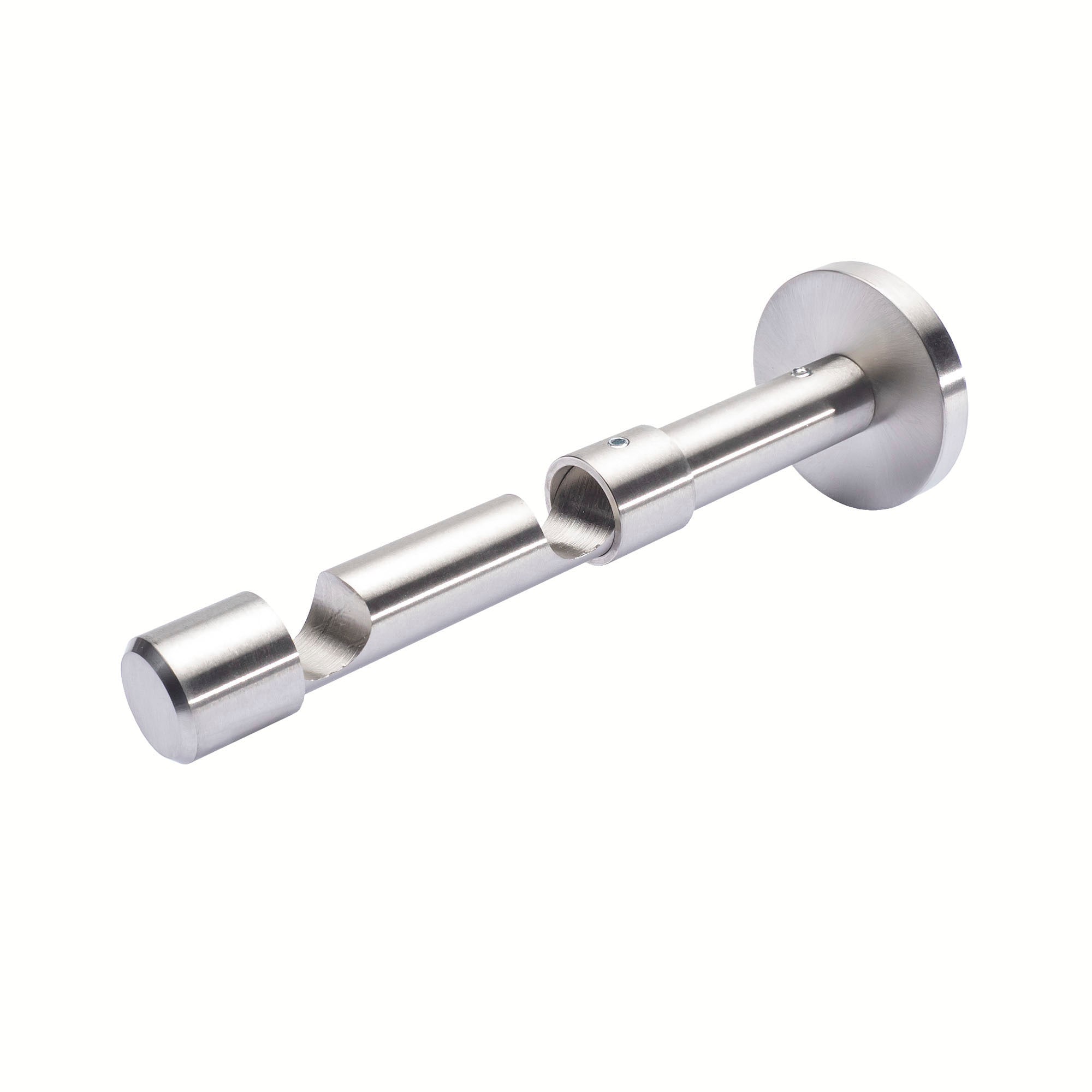 Liedeco Gardinenstangenhalter »Doppelträger, Träger 2lfg mit Schraubkappe für 16 mm Gardinenstangen« Halter, Träger für Stangen, Rohre 16 mm