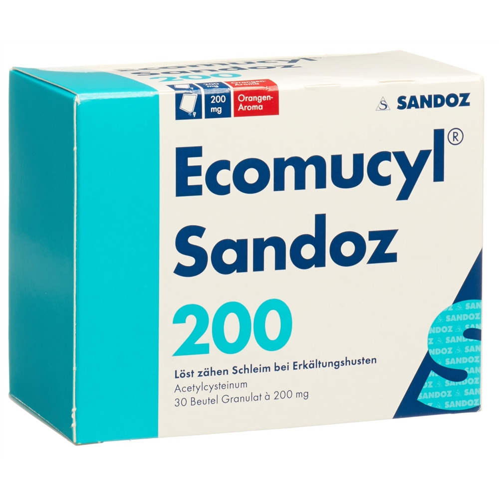 ECOMUCYL Sandoz Gran 200 mg Btl 30 Stk
