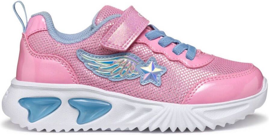 GEOX ASSISTER Sneakers ROZE LICHTBLAUW