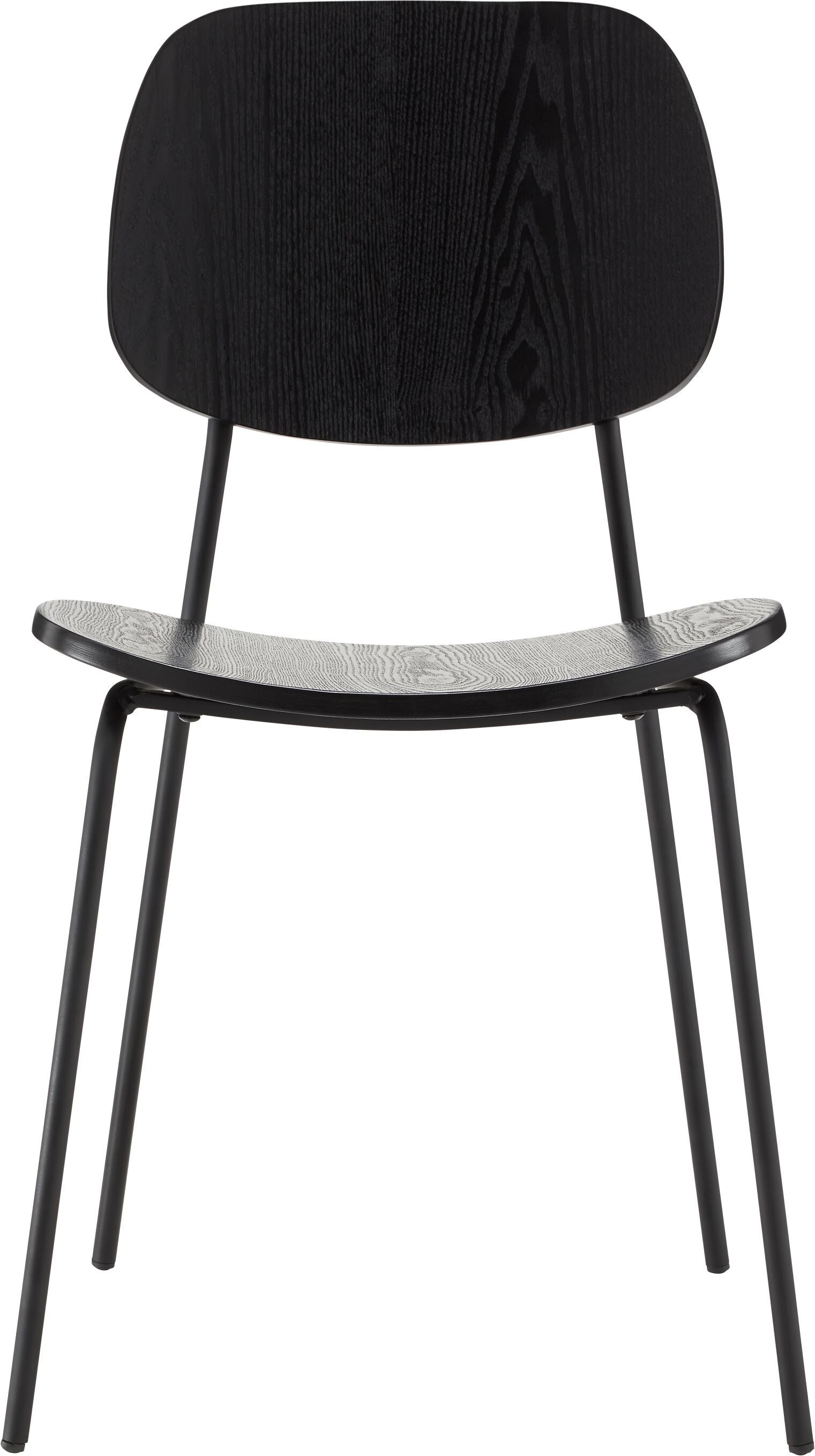 GINO Stuhl schwarz - Schwarz / B: 45.0 cm x T: 51.0 cm x H: 82.0 cm