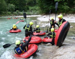 Tubing auf der Lammer als Geschenk