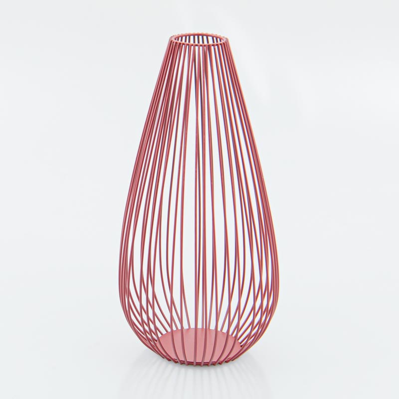 Vase métal filaire