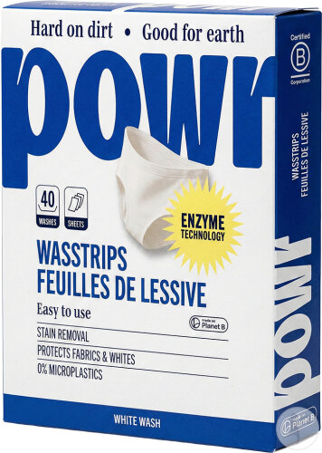 Powr Feuilles De Lessive Pour Le Linge Blanc 40 Pièces