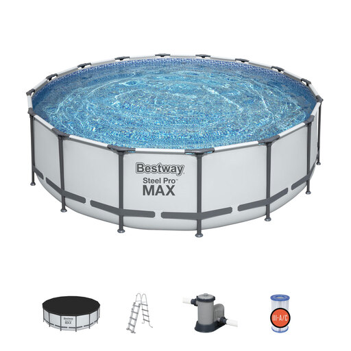 Piscina tubular desmontável Bestway Steel Pro Max 488x122 cm
