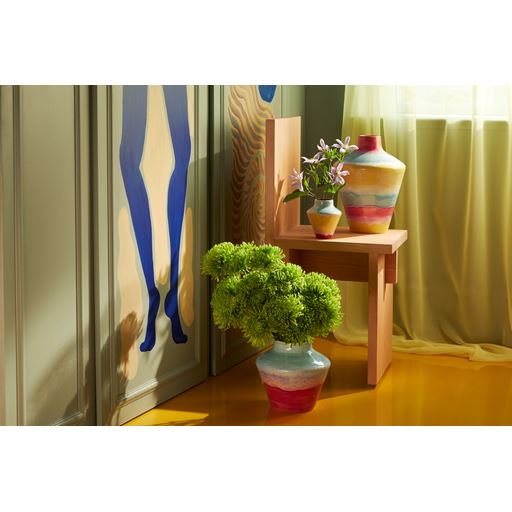 Kähler X KimPop Vase, Mint/Pink