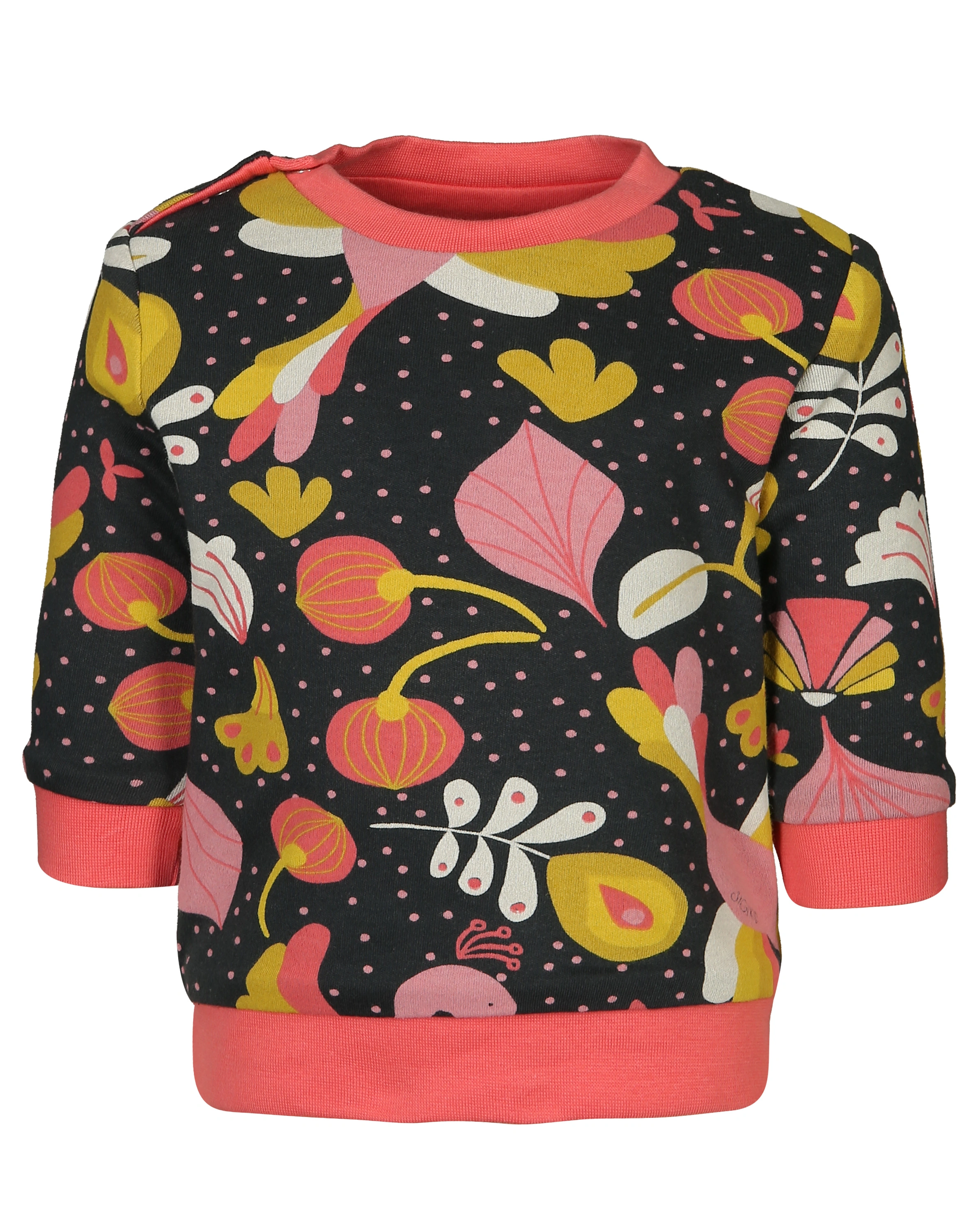 Wende-Sweatshirt SCHWAN - BABY in pink/anthrazit