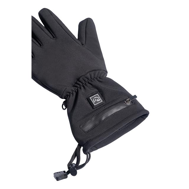 Paardrijhandschoenen HKM Keep Warm Style Heating Zwart