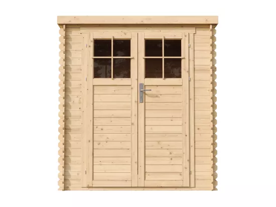 TIMBELA M309F+M309G Abri de jardin en bois AVEC SOL TRAITÉ - Porte verrouillable de haute qualité - 3.53 m2