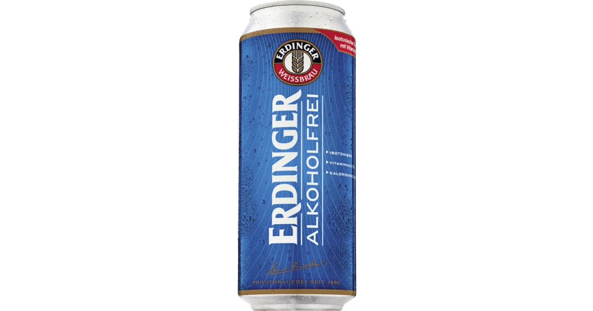 ERDINGER Bier alkoholfrei 0,5 Liter Dose (Einweg)