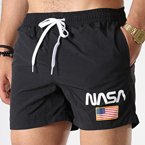Short De Bain USA Noir